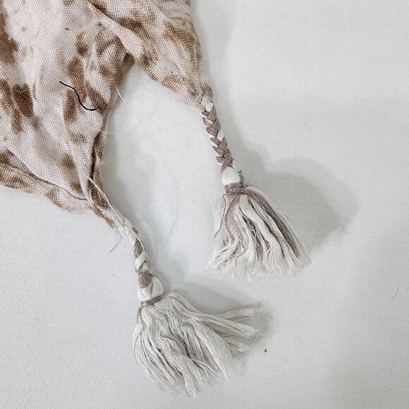 Nordstrom Kimono Cardigan One Size Ivory Sand Waverly Tassel Wrap 100% Viscose - Picture 9 of 12